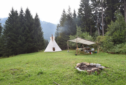 Leben im Tipi